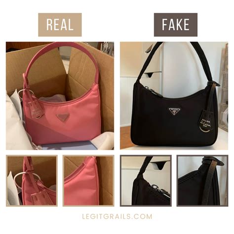 how to recognize a fake prada handbag|prada dust bag authentic.